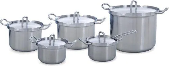 BK Q-Linair Master RVS pannenset 5-Delig