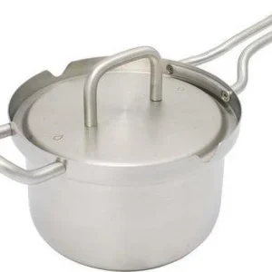 BK Q-Linair Master RVS steelpan met deksel 16cm