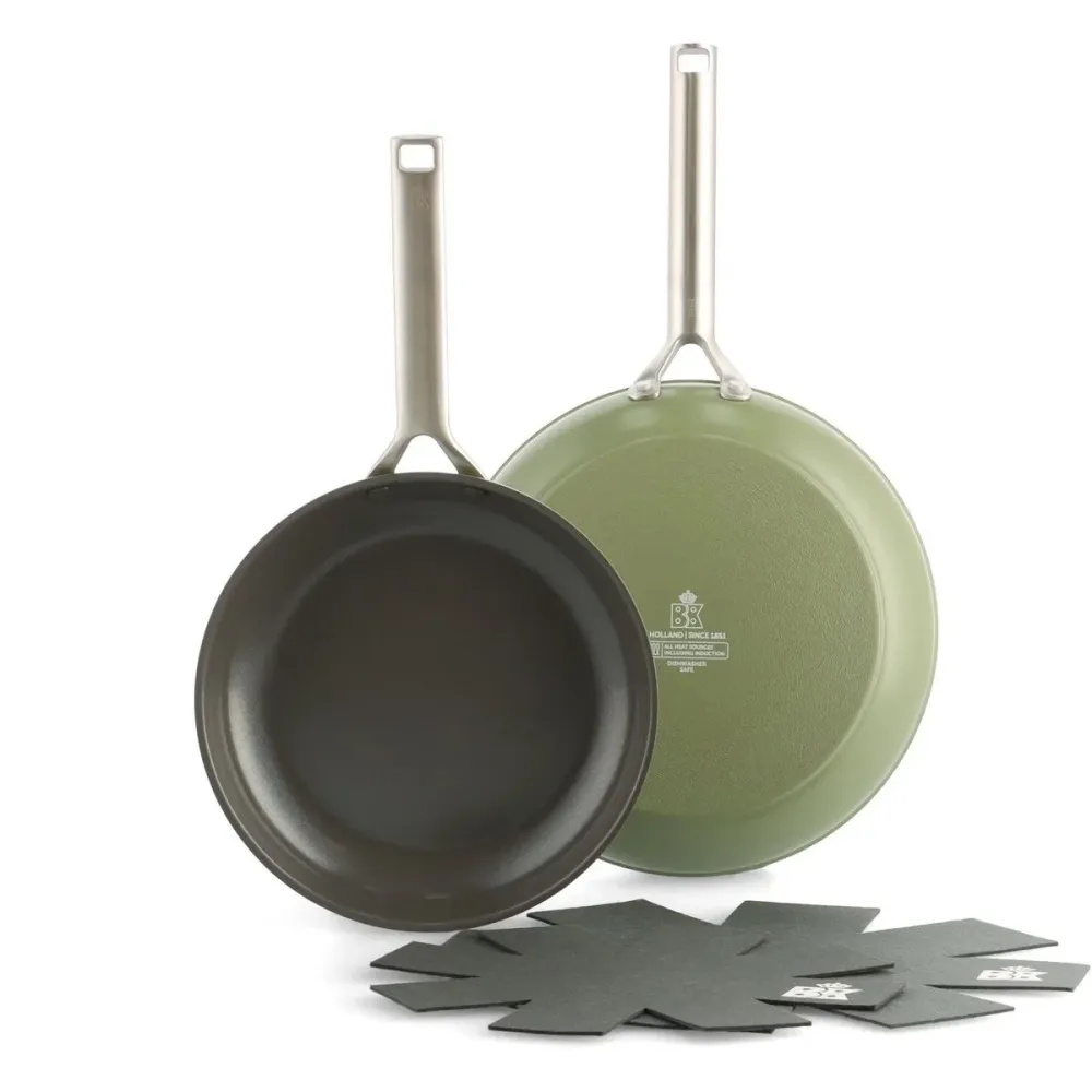 BK Sublime Keramische Pannenset Olive Green 4-delig