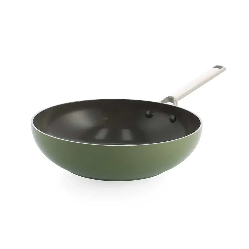 BK Sublime Keramische Pannenset Olive Green 4-delig