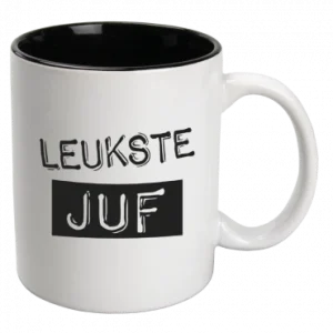 Black & White Mugs - Juf (white)