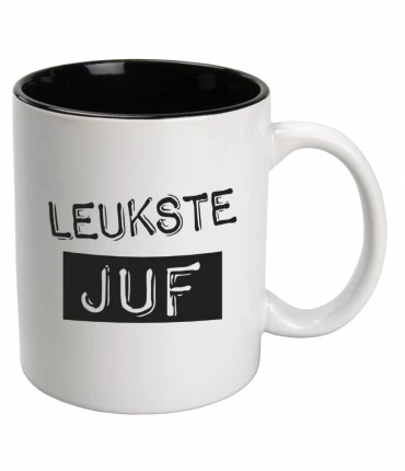 Black & White Mugs - Juf (white)