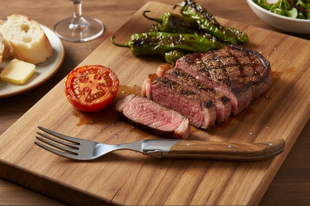 Blackwell Steakbestek Laguiole - Steakmessen & Steakvorken - Olijfhout - 12 Stuks