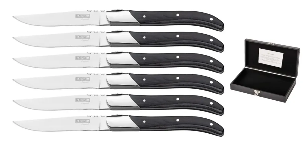 Blackwell Steakmessen Laguiole - Pakkahout - 6 Stuks