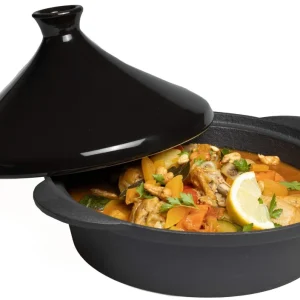 Blackwell Tajine Inductie - Zwart ø 30 cm / 3 liter - zonder anti-aanbaklaag - geschikt voor alle warmtebronnen