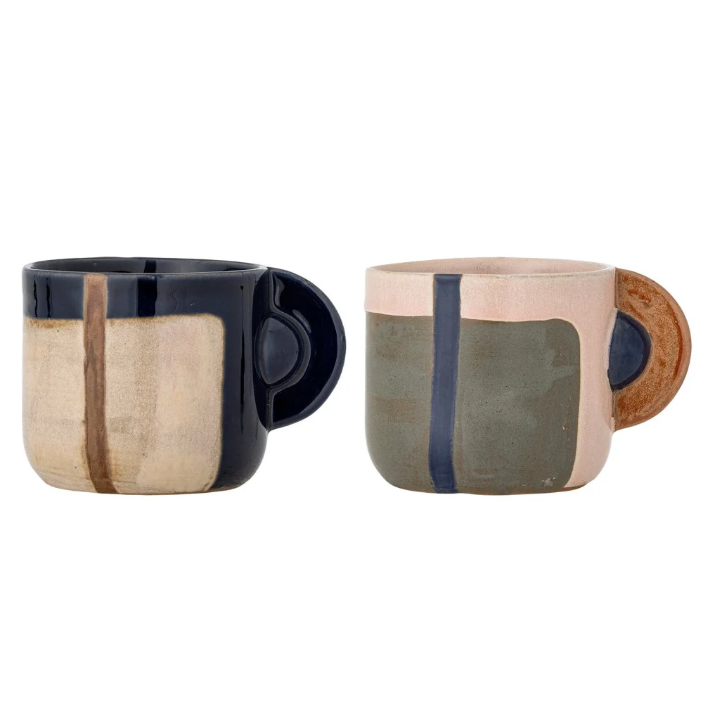 Bloomingville aardewerk koffiemokken Bolivia 2st