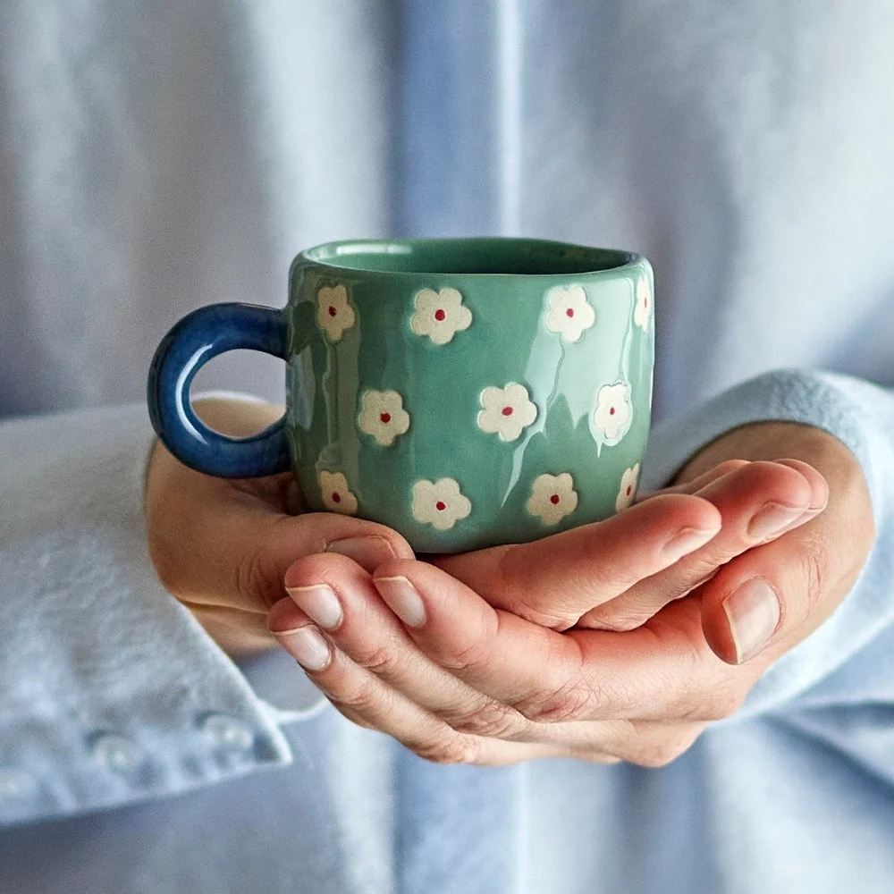 Bloomingville aardewerk mok klein Nini Blauw