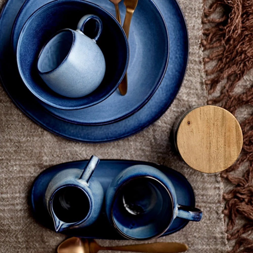 Bloomingville Aardewerk Mok Sandrine Blauw