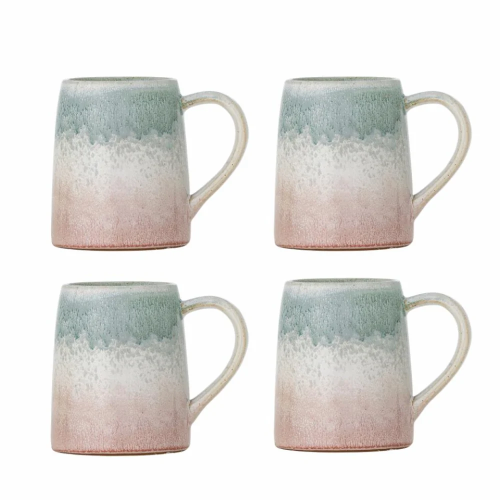 Bloomingville Aardewerk mokken set Winnie Multi 4 st.