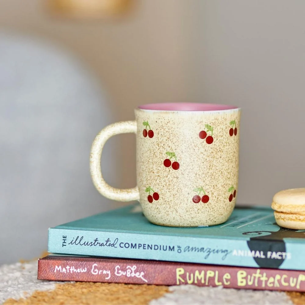 Bloomingville Kersen Natuur Stoneware Theemok