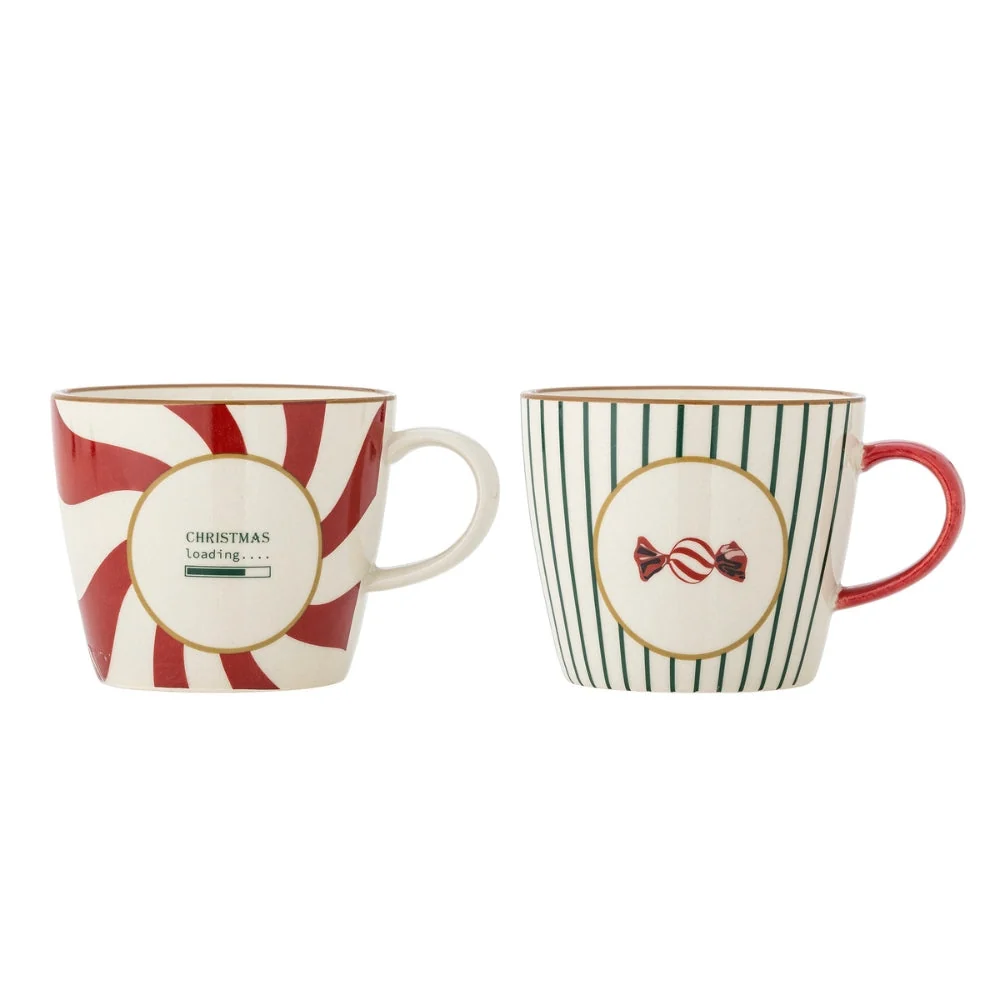 Bloomingville Kerst koffie mokken Yule 2st