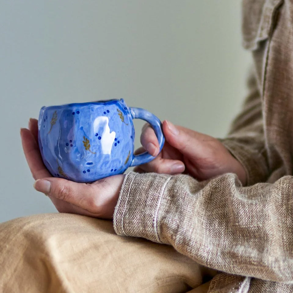 Bloomingville Koffie & Theemok Pippine Blauw