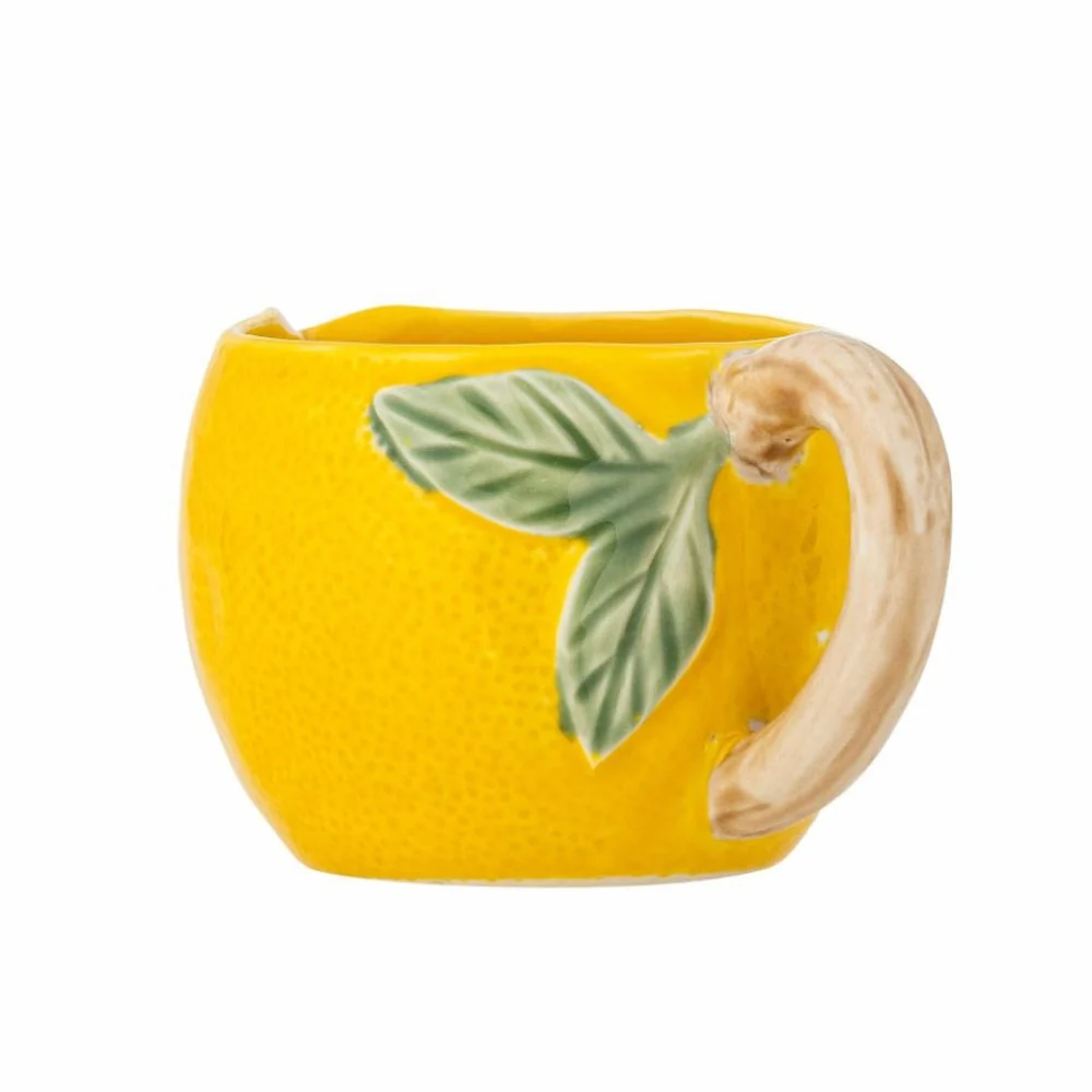 Bloomingville Melkkan Limone Geel Steengoed