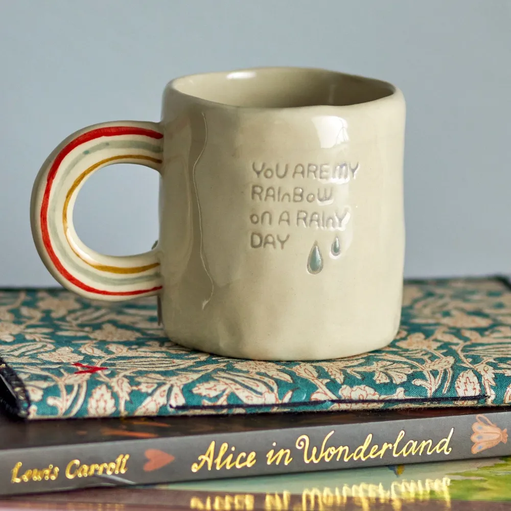 Bloomingville Mini Aardewerk Koffiemok Bewolkt Mok Natuur
