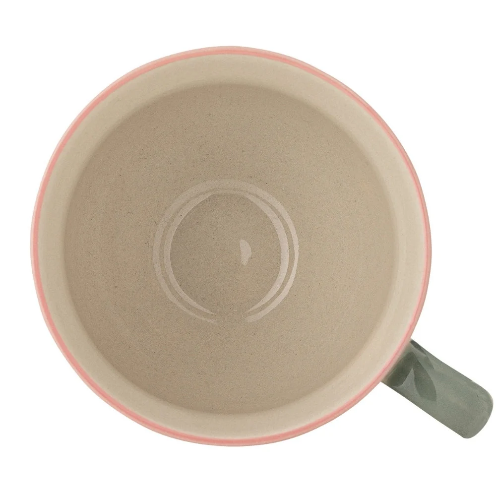 Bloomingville Rosalynde Green stoneware mokken set van 4 stuks