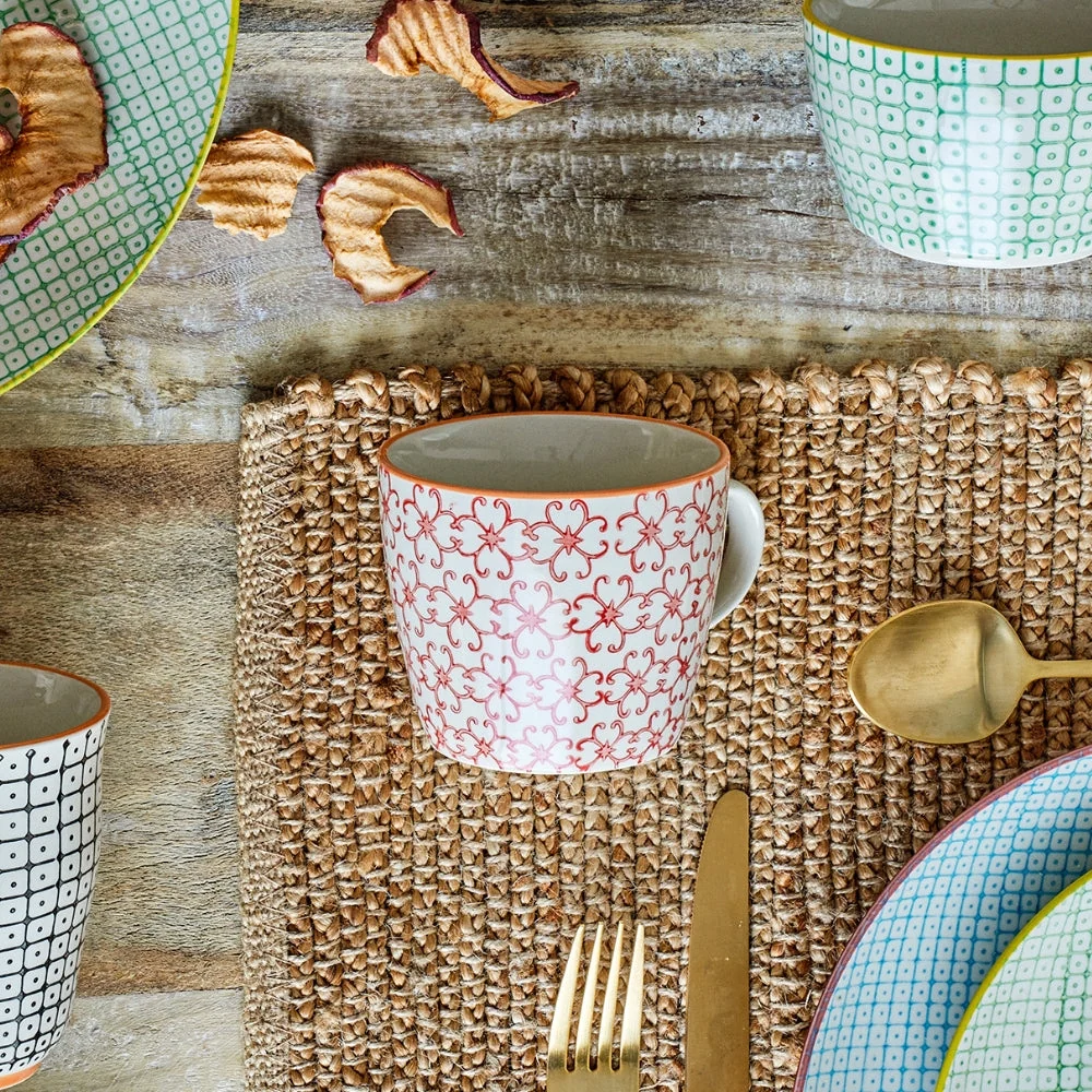 Bloomingville Set van 4 Carla thee- en koffiemokken