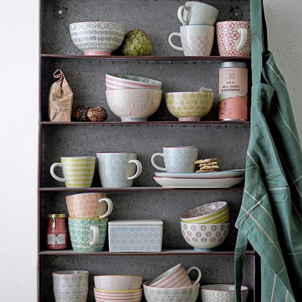 Bloomingville Set van 4 Carla thee- en koffiemokken