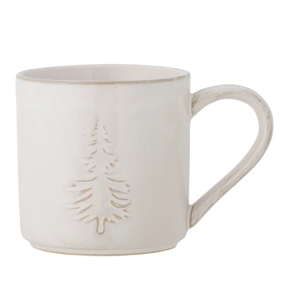 Bloomingville Winter Natuur Aardewerk Mok