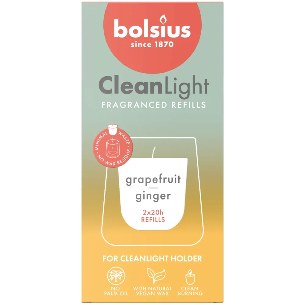 Bolsius CleanLight Grapefruit 6st 0586 -