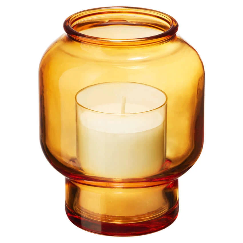 Bolsius ReLight houder sphere amber 6 stuks -