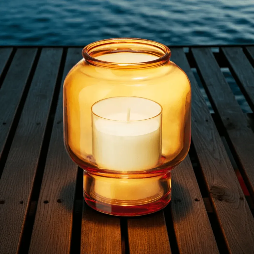 Bolsius ReLight houder sphere amber 6 stuks -