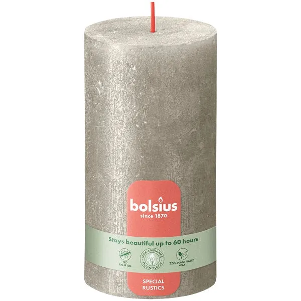Bolsius Shimmer Stompkaars 68x130 champ 4st. -