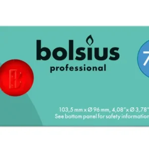Bolsius Twilight rood 12 stuks -
