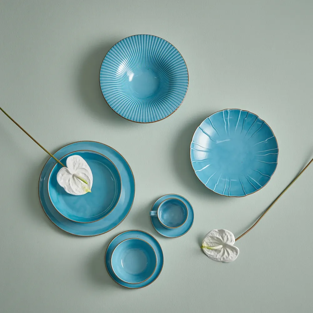 Bonbistro - Mokkakop 10cl blauw Collect - Set van 6