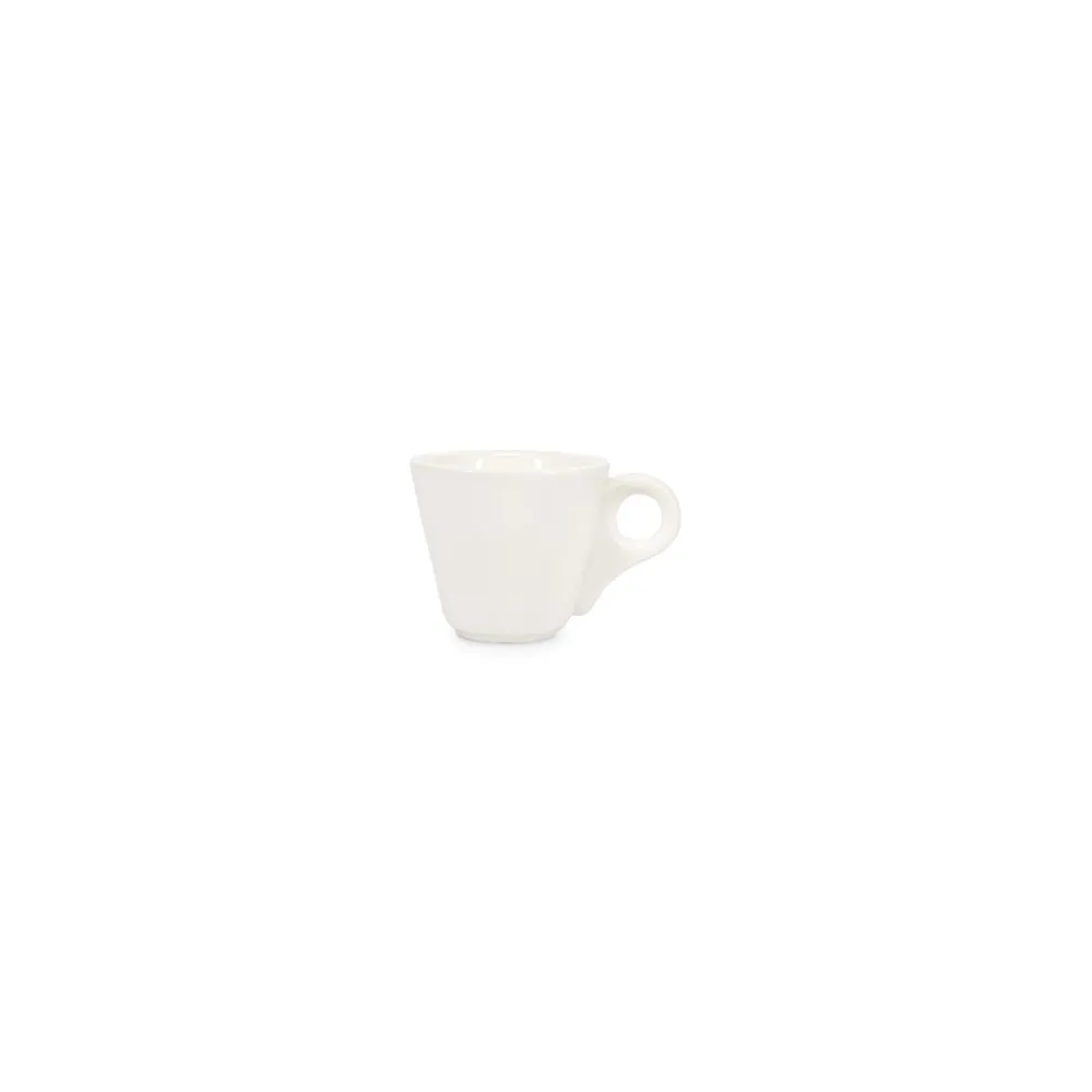 Bonbistro - Mokkakop 8cl wit Barista - Set van 6