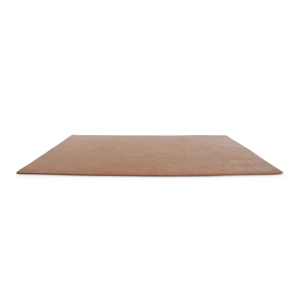 Bonbistro - Placemat 43x30cm lederlook bruin Layer - Set van 4