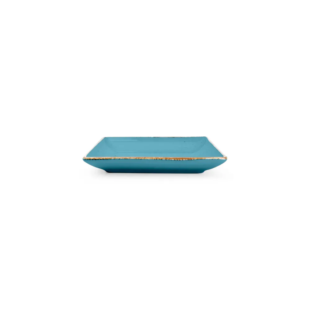 Bonbistro - Plat bord 11x11cm blauw Collect - Set van 6