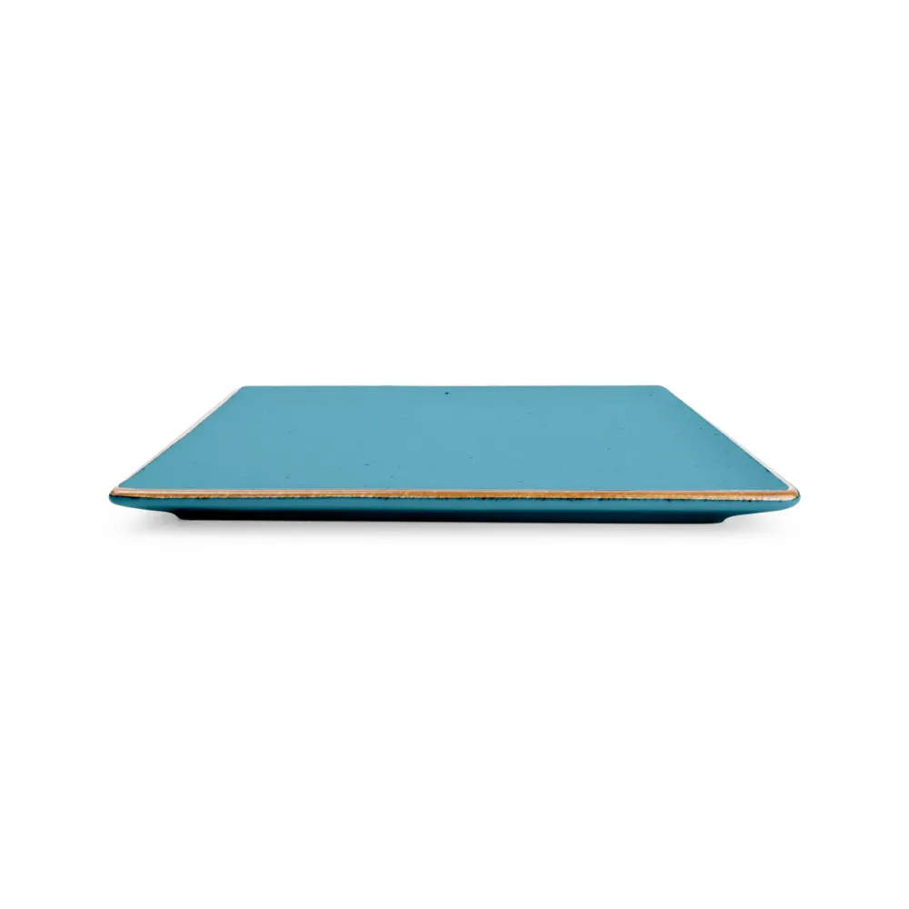 Bonbistro - Plat bord 20,5x20,5cm blauw Collect - Set van 6