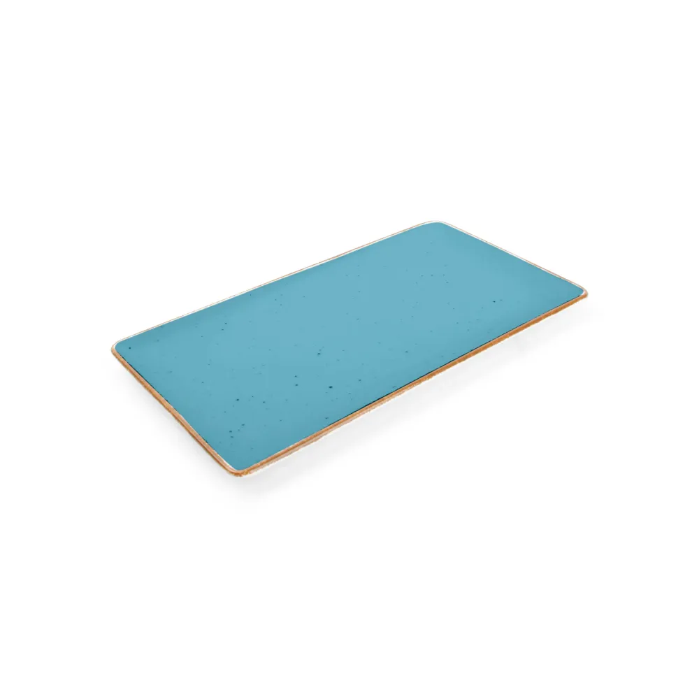 Bonbistro - Plat bord 24x13cm blauw Collect - Set van 6