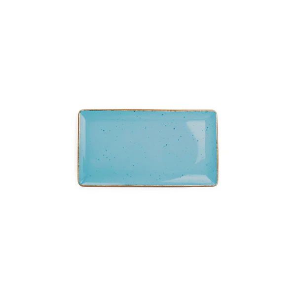 Bonbistro - Plat bord 24x13cm blauw Collect - Set van 6