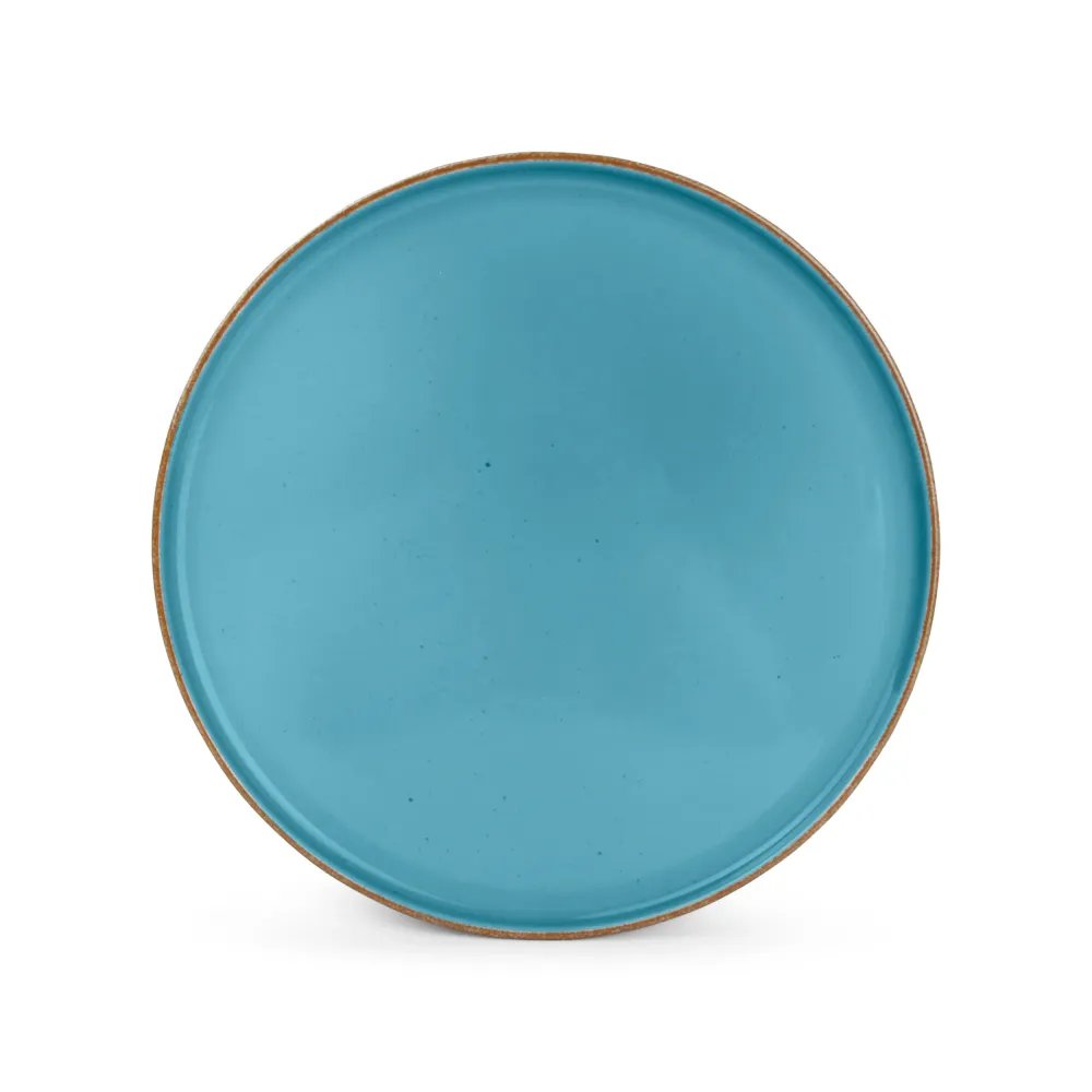 Bonbistro - Plat bord 28cm blauw Collect - Set van 6