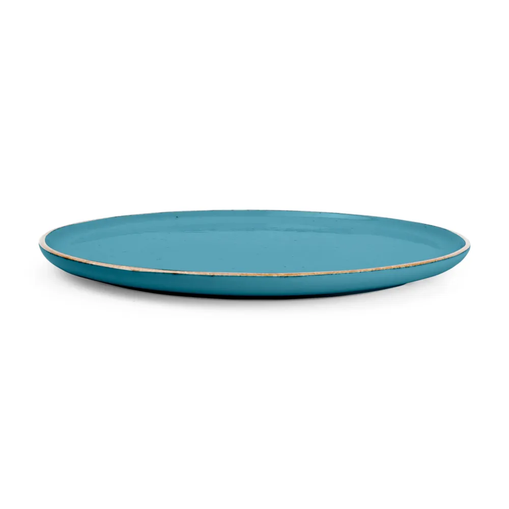 Bonbistro - Plat bord 28cm blauw Collect - Set van 6