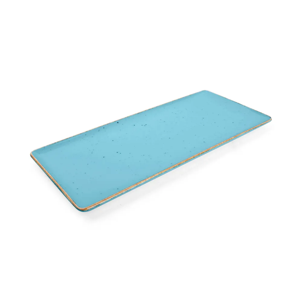 Bonbistro - Plat bord 29x13cm blauw Collect - Set van 6