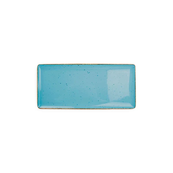 Bonbistro - Plat bord 29x13cm blauw Collect - Set van 6