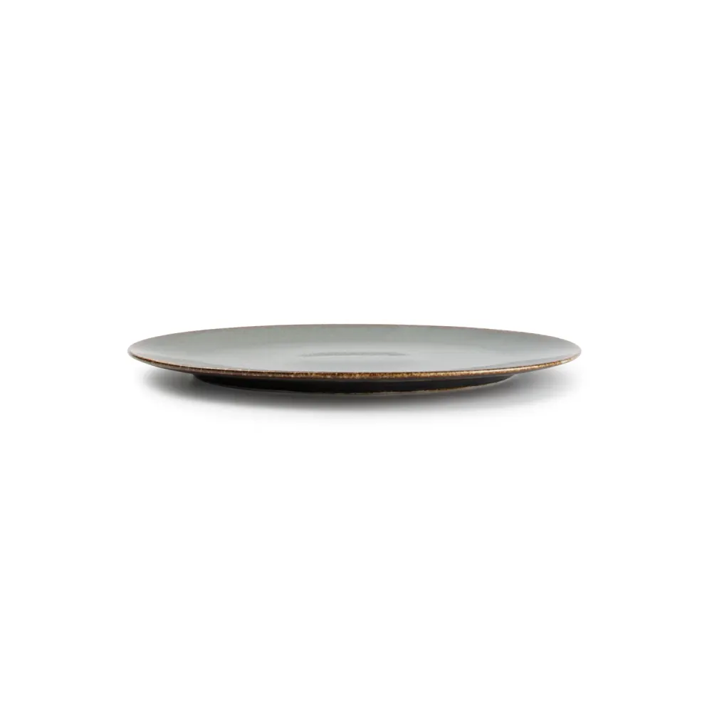 Bonbistro - Plat bord 30x21cm groen Cirro - Set van 4