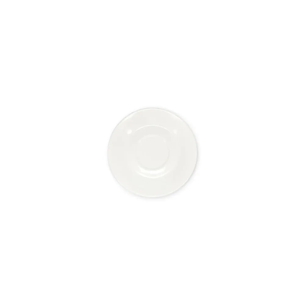 Bonbistro - Schotel 15,5cm voor kop 16cl en kop 20,5cl wit Barista - Set van 6