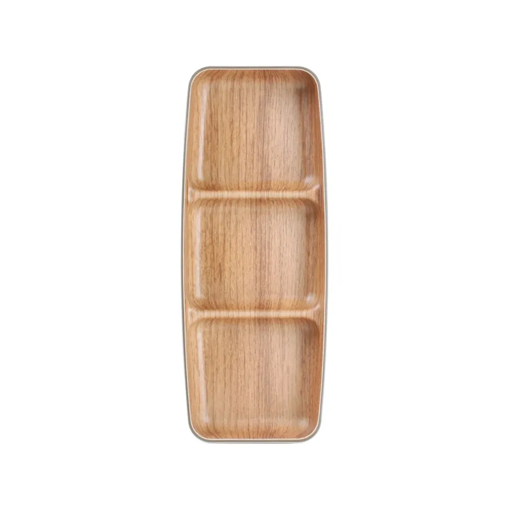 Bonbistro - Serveerschaal 26x10cm bruin Buffet