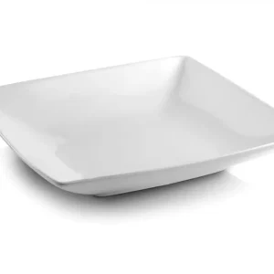 BonBistro Diepe Borden / Pastaborden Yong Squito 22 x 22 cm - Wit - 6 stuks