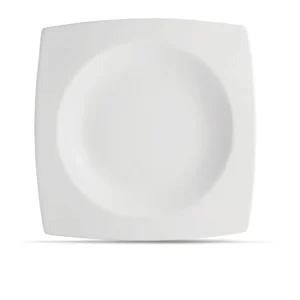 BonBistro Diepe Borden / Pastaborden Yong Squito 27 x 27 cm - Wit - 6 stuks