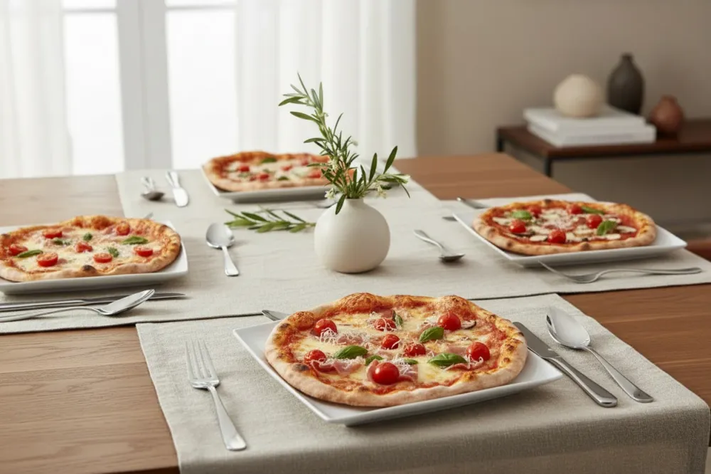 BonBistro Serviesset Yong Squito - Wit 12-delig / 4 personen - 4 dinerborden, 4 ontbijtborden en 4 kommen