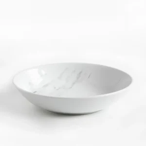 Diepe Bord Marble Bone and White