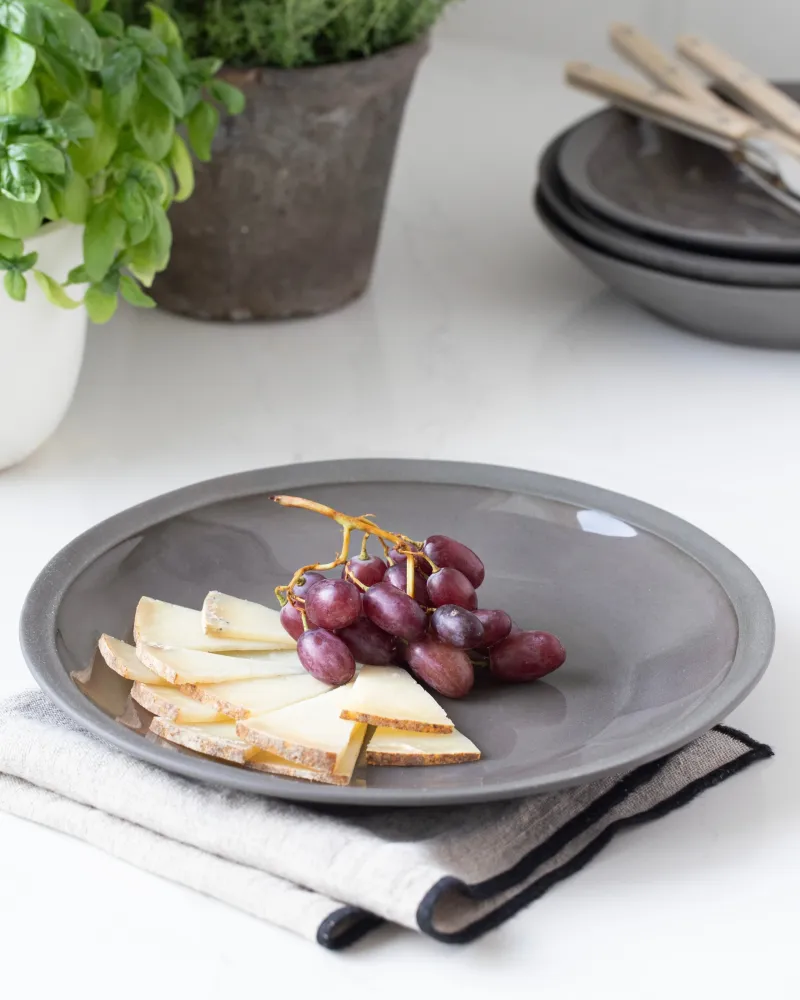 Terra plat bord Bone and White