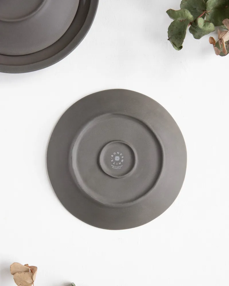 Terra plat bord Bone and White