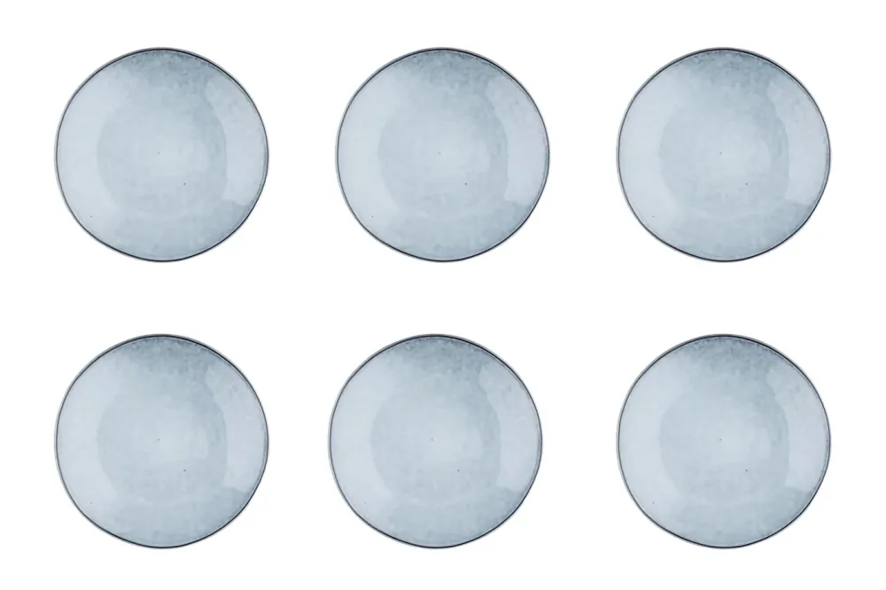 bord CLOUD Ø21,5cm - 6 stuks - Stormgrijs