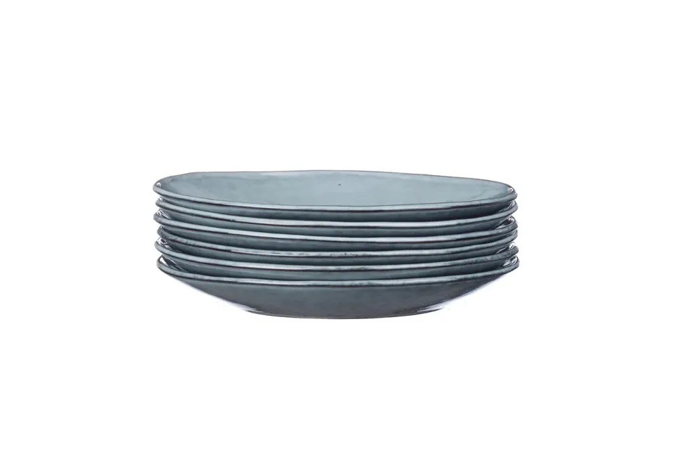 bord CLOUD Ø21,5cm - 6 stuks - Stormgrijs