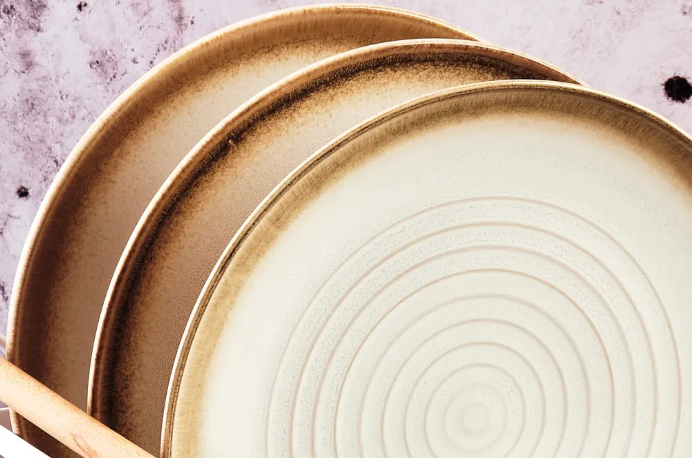 bord COSMOS Ø27,5cm - 6 stuks - Cream